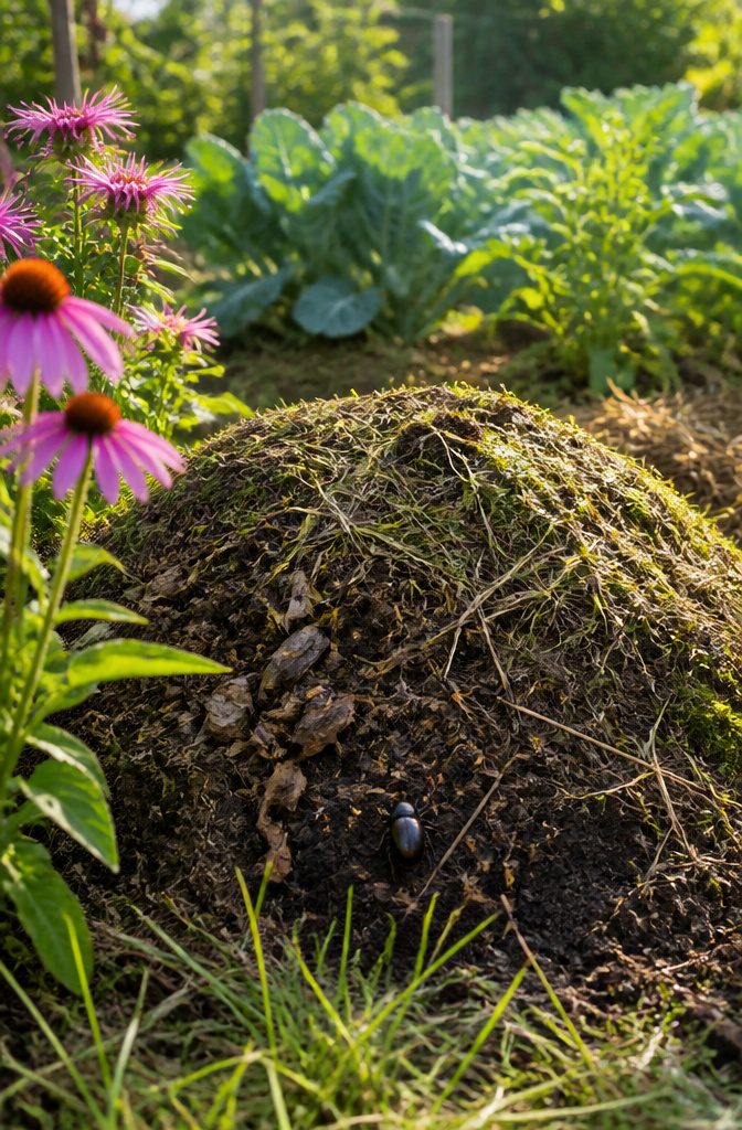 Build a Beetle Bank or Bump for Your Garden: 6 Steps 7 A ground beetle in its habitat, ready to hunt for pests.