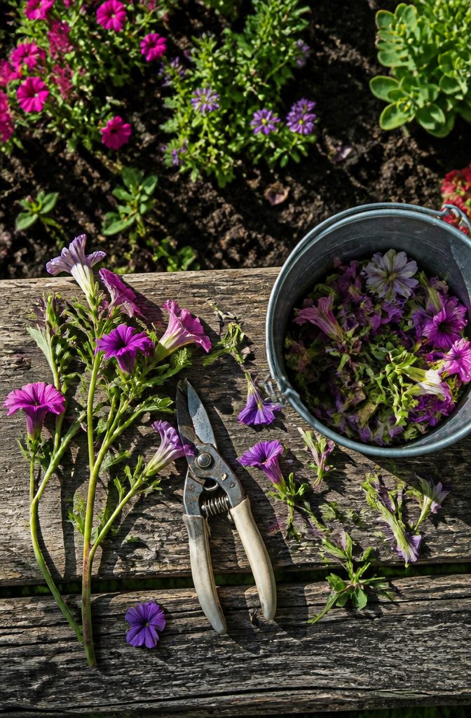 Deadheading Basics: A Guide to Pruning Spent Flowers 3 A photograph showing tools used for deadheading flowers.