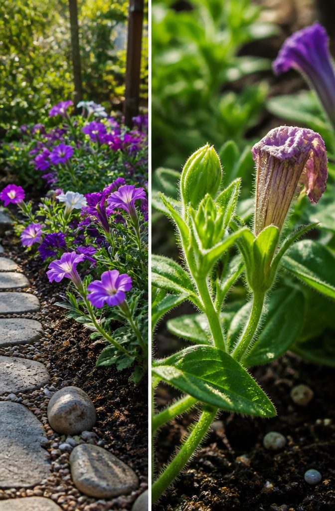 Deadheading Basics: A Guide to Pruning Spent Flowers 6 A fresh bud and a spent flower in a garden.