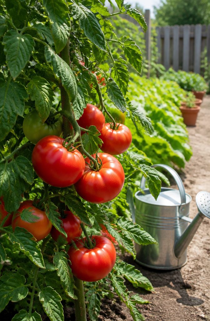 Grafted Tomatoes: Varieties, Rootstocks and What to Know for 2026 6 A Big Beef Plus Hybrid tomato plant with ripe fruit.