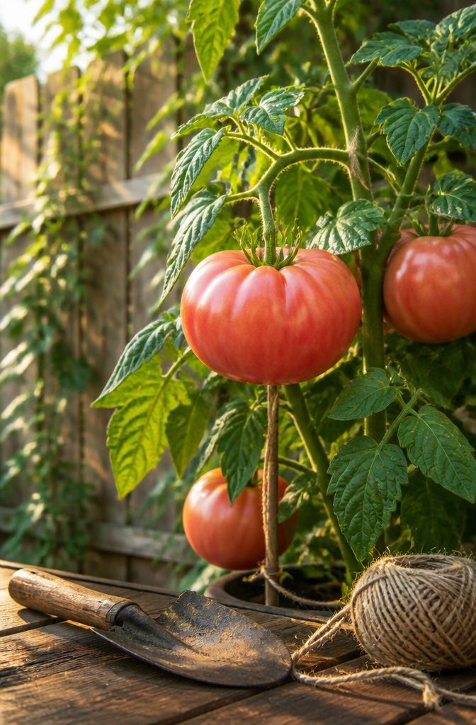 Grafted Tomatoes: Varieties, Rootstocks and What to Know for 2026 2 A close-up of a Brandywine tomato on a plant.