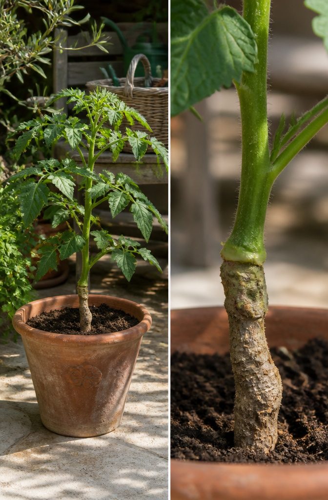 Grafted Tomatoes: Varieties, Rootstocks and What to Know for 2026 1 A graphic illustrating grafted tomato plants.