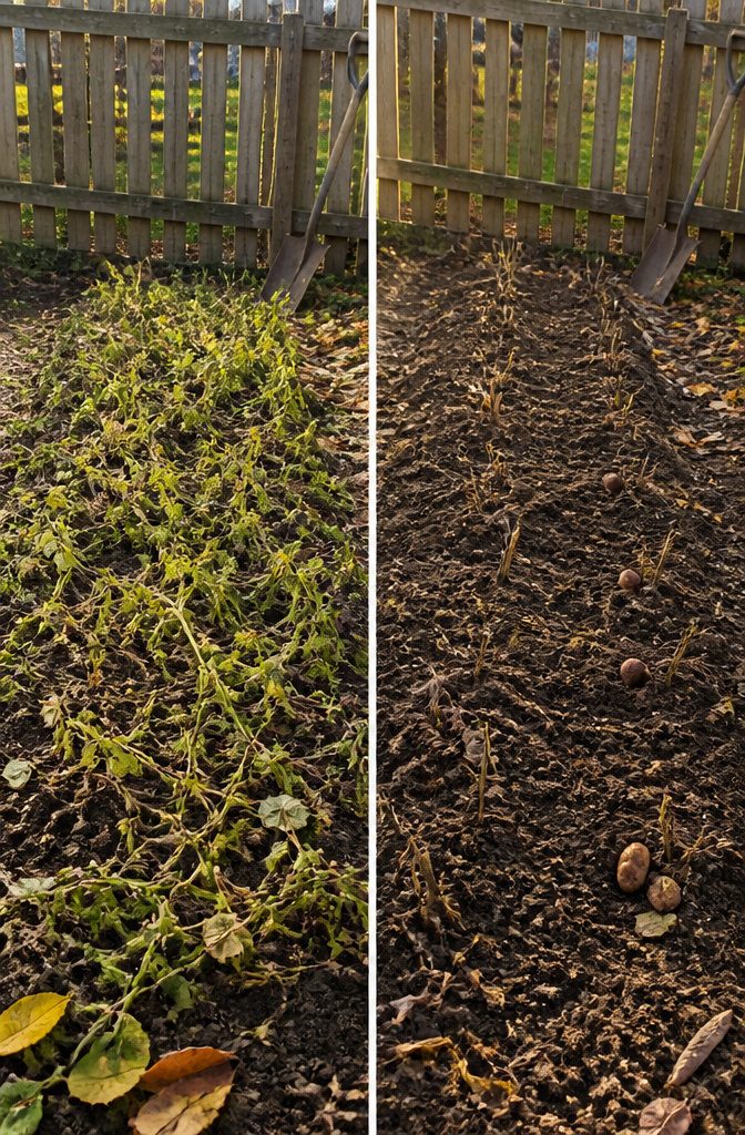Growing American Groundnuts: Planting, Care and Harvest 10 Marked garden bed showing where American groundnuts are planted.