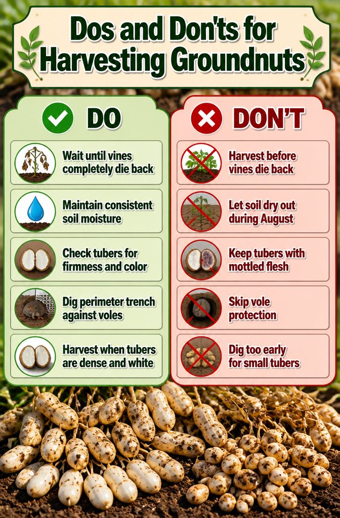 Growing American Groundnuts: Planting, Care and Harvest 13 Small American groundnut tubers harvested from the garden.