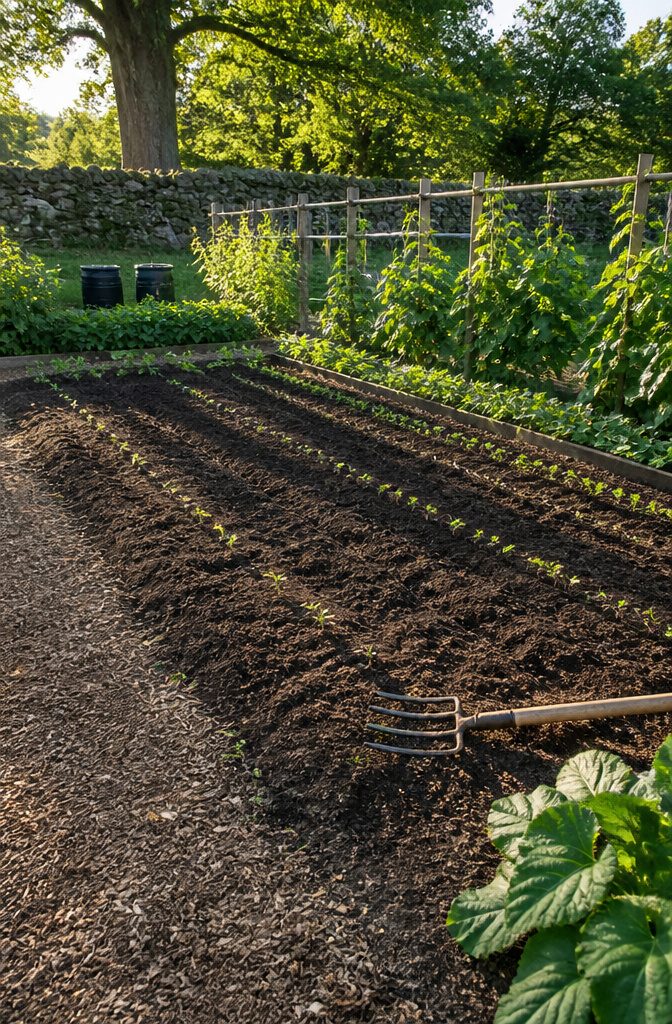 Growing Beans: Timing, Soil & Care Through Harvest (2026) 2 Rich brown soil with a soil test being conducted.