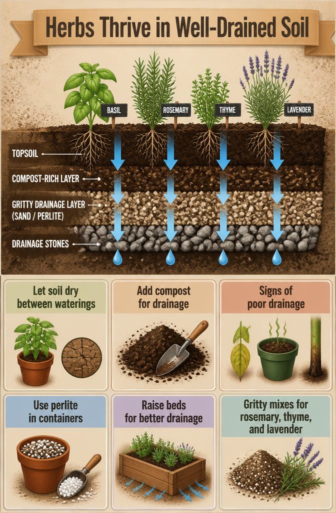21 Herb Garden Ideas for Raised Beds, Containers & Small Spaces (2026) 23 Soil and drainage needs for healthy herb growth.