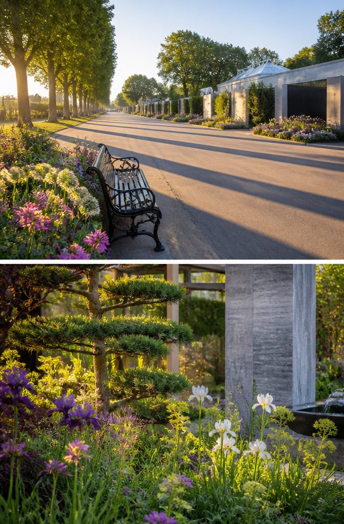 Visitors entering the RHS Chelsea Flower Show as gates open in the morning.