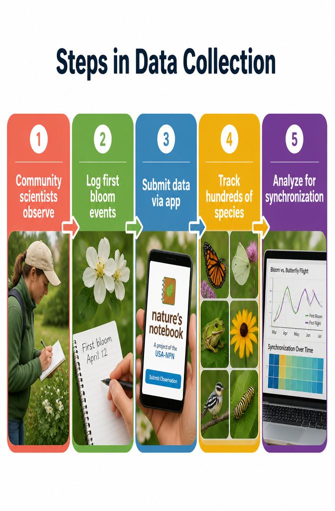 An information image titled 'Steps in Data Collection'.