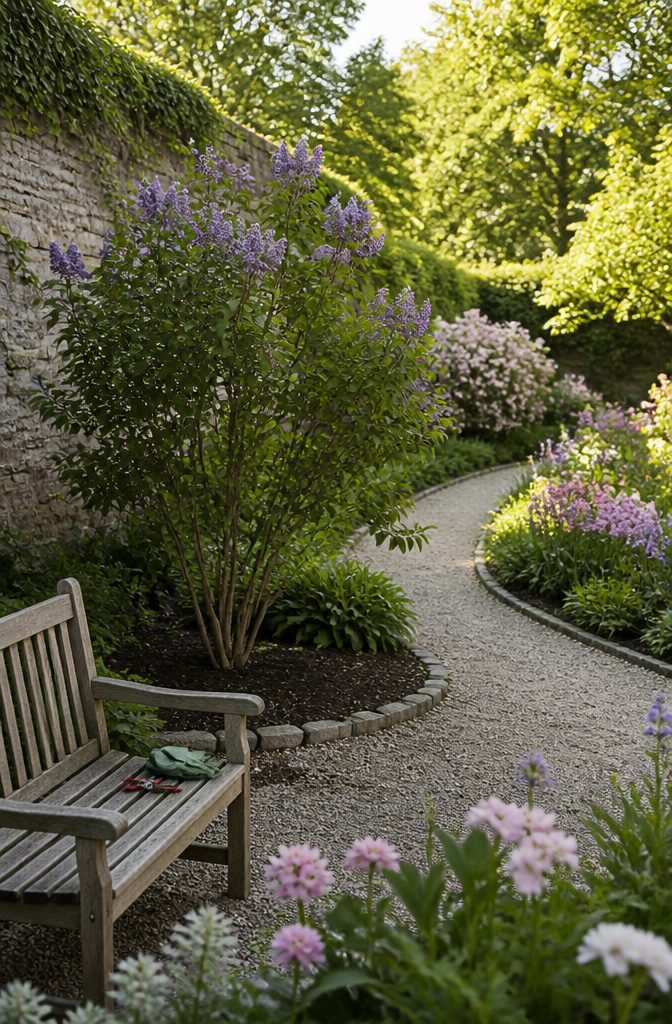 Pruning Time for Spring Blooming Shrubs: A Step-by-Step Guide 5 A lilac shrub being pruned to maintain its natural shape.