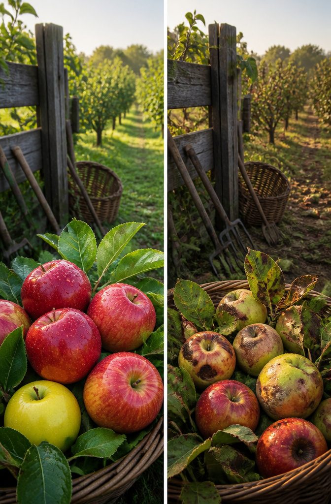 Image of a McIntosh apple tree with visible fruit and leaves.