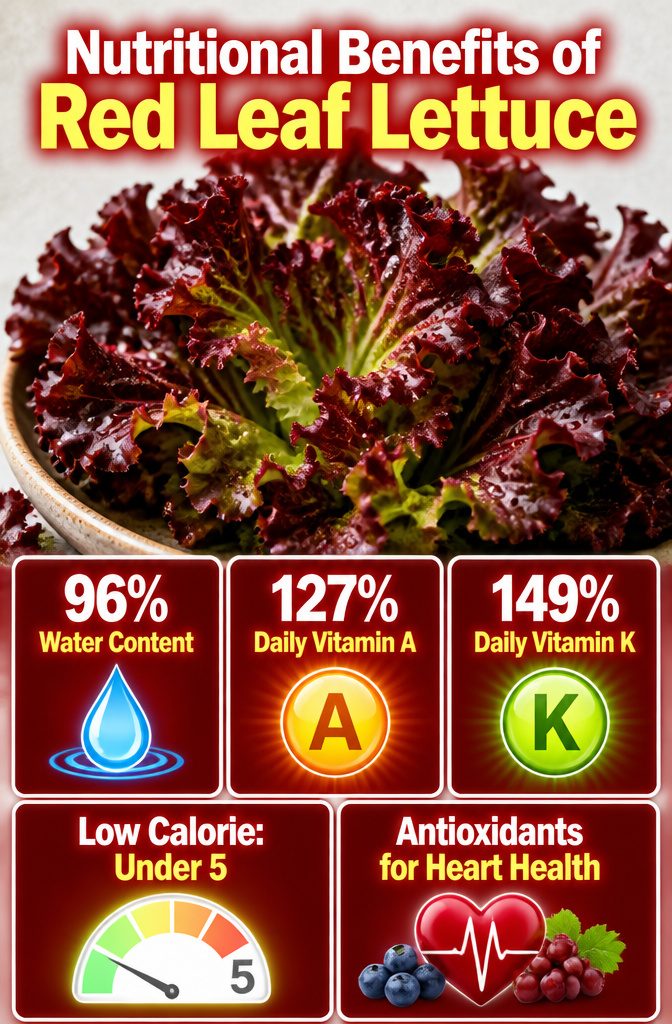 Red Lettuce Varieties for the Garden and Kitchen 9 Information about the nutritional benefits of red leaf lettuce.