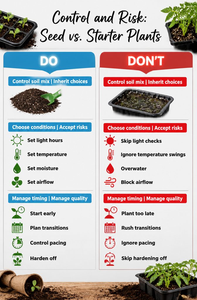Start From Seed or Buy Plants: 5 Factors to Decide in 2026 4 An image showing a seedling with delicate roots vulnerable to elements.