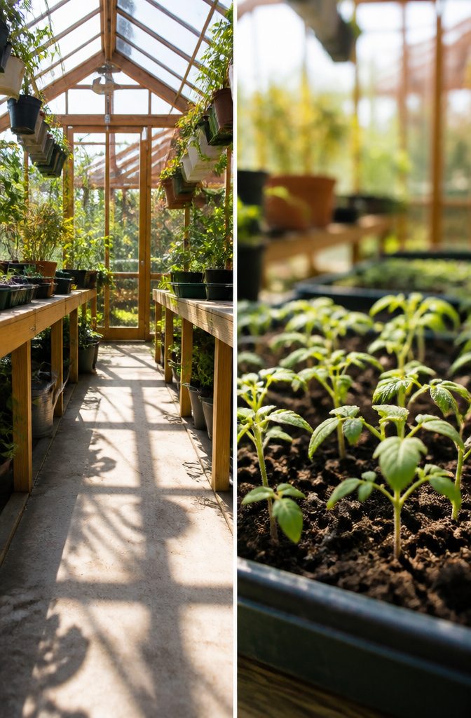 Start From Seed or Buy Plants: 5 Factors to Decide in 2026 3 A tomato seedling growing under lights before being planted outdoors.