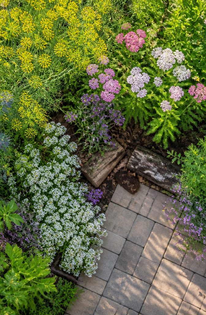 Surprising Facts About Garden-Friendly Bugs and the Plants That Lure Them 12 A variety of flowering plants in a garden, promoting insect diversity.