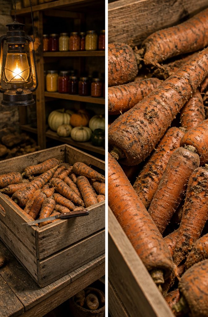 Quick Steps to Winter Carrots: Store Fresh Harvest Through 2026 4 A container of stored carrots showing signs of rot.