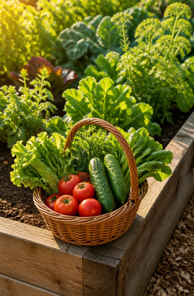 Vegetable Gardening Facts: 7 Essential Methods for Growing Food 7 A gardener checking for ripe vegetables in a garden.