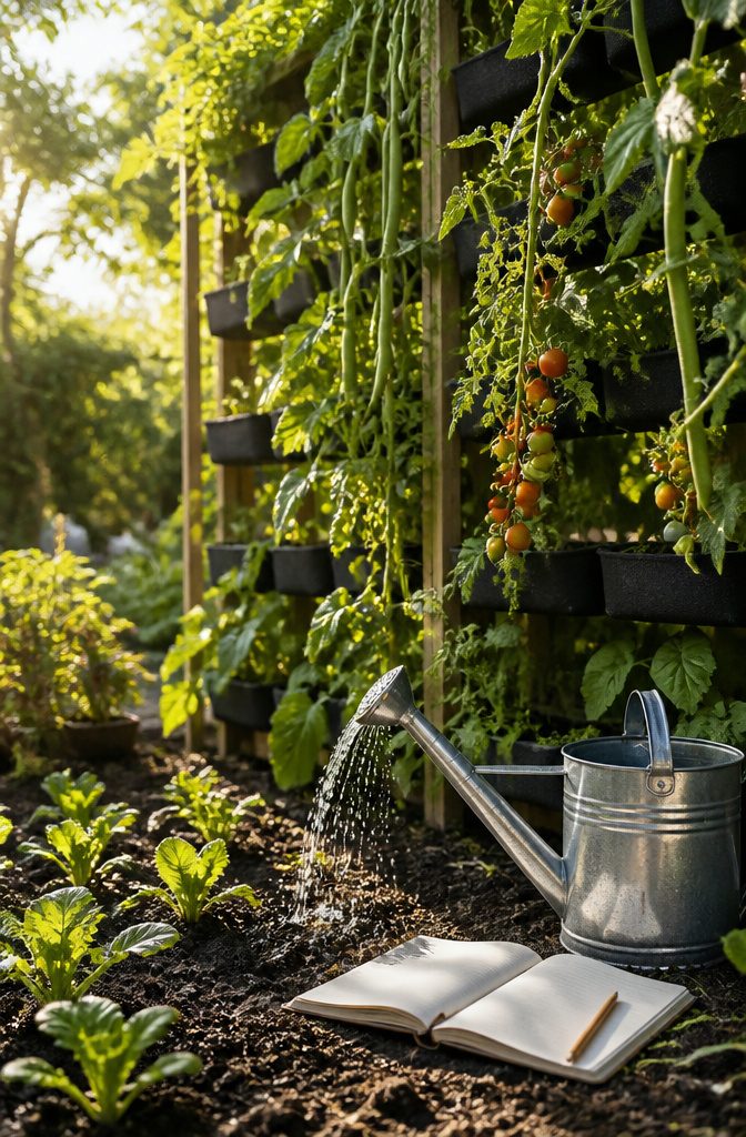Vertical Vegetable Garden: A 2-Part Guide to Building and Planting (2026) 6 Water and Maintain